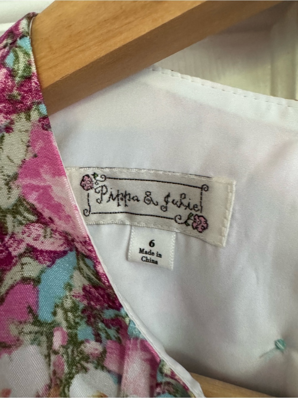Pippa & Julie Pink and Aqua Floral Dress